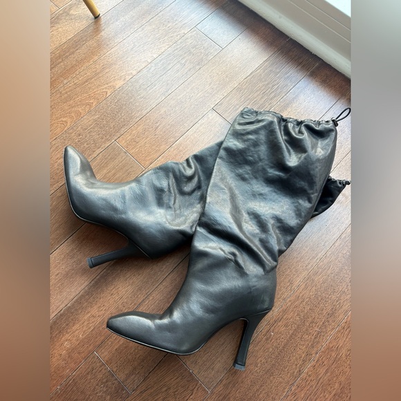 Balenciaga Boots Women's Black Falcon 105mm Leather Knee Boots EUR 39 US 9 - Picture 15 of 16